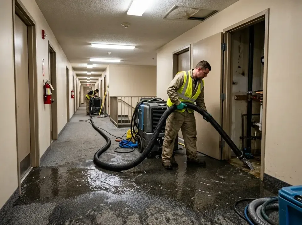 multi-unit-apartment-hallway-f-005 — frequently asked questions, Emergency Burst Pipe Water Extraction & Removal in Warm Min…